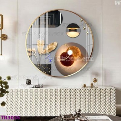 File PSD File tranh tròn hiện đại TR3036 (bản gốc) chất lượng nhất