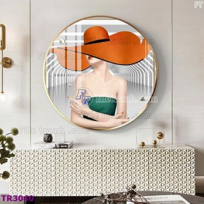 File gốc File tranh tròn hiện đại TR3040 (ảnh chi tiết) để in lụa