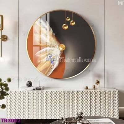 Hình ảnh gốc File tranh tròn hiện đại TR3092 (để in khổ lớn)