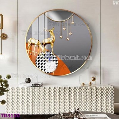 File ảnh File tranh tròn hiện đại TR3130 (gốc) in biển hiệu