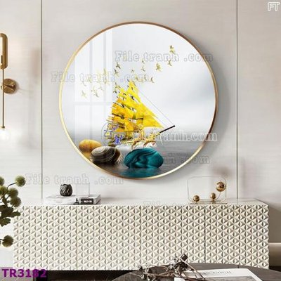 Tải xuống file tranh gốc File tranh tròn hiện đại TR3182 (PSD/TIFF)