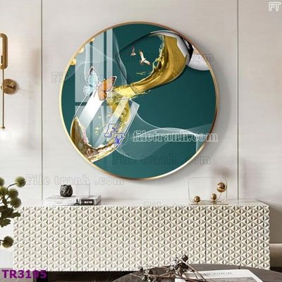 File gốc File tranh tròn hiện đại TR3195 (PSD/TIFF) độ phân giải cao