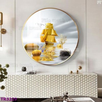 Mua file ảnh gốc File tranh tròn hiện đại TR3229 (chất lượng cao)