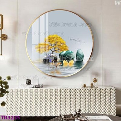 File ảnh gốc File tranh tròn hiện đại TR3235 (chuyên in mica)