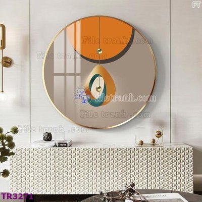 File gốc File tranh tròn hiện đại TR3271 cho in ấn và thiết kế