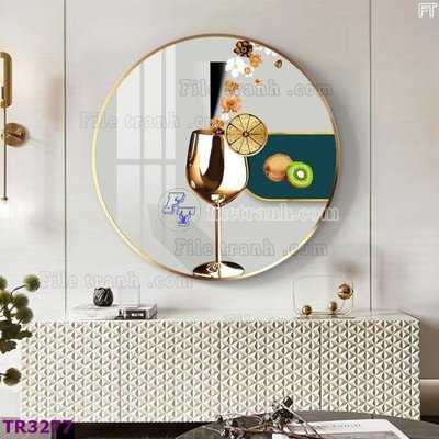 File tranh PSD File tranh tròn hiện đại TR3277 chất lượng cao