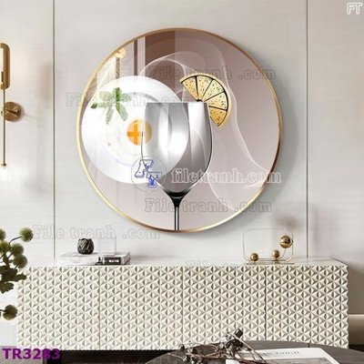 File in ấn File tranh tròn hiện đại TR3283 (bản gốc) sắc nét