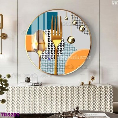 Hình ảnh file gốc File tranh tròn hiện đại TR3285 (chất lượng cao)