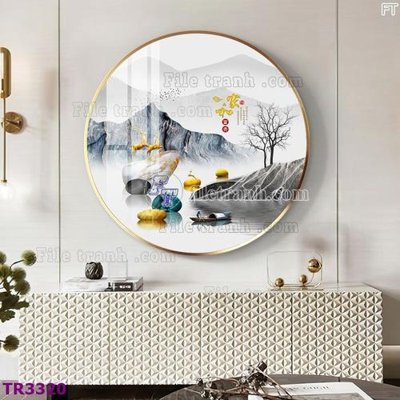 Tải file gốc File tranh tròn hiện đại TR3320 (bản PSD) gốc