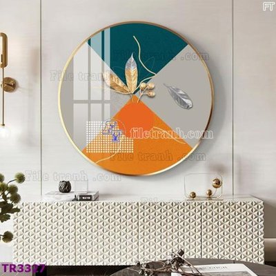 File tranh File tranh tròn hiện đại TR3327 (ảnh gốc) độc quyền