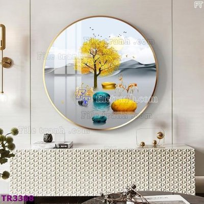 Mua file ảnh gốc File tranh tròn hiện đại TR3388 (chất lượng cao)