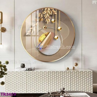 File PSD in ấn File tranh tròn hiện đại TR3429 (chất lượng cao)