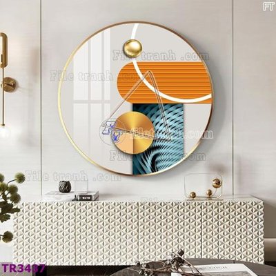 Chi tiết file ảnh File tranh tròn hiện đại TR3437 sắc nét