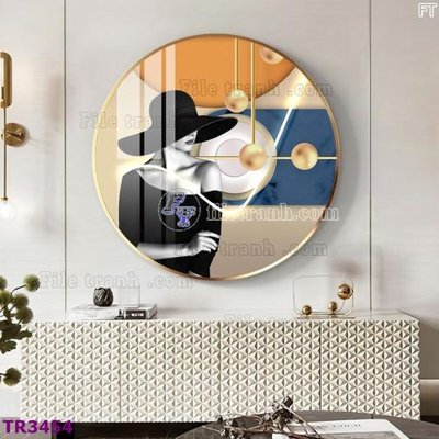 File tranh File tranh tròn hiện đại TR3454 (ảnh gốc) in trần xuyên sáng