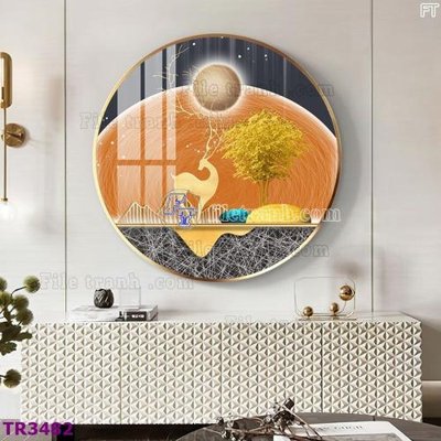 File tranh quảng cáo File tranh tròn hiện đại TR3482 (download file gốc)