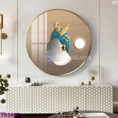 Chi tiết file gốc File tranh tròn hiện đại TR3497 (cho in tráng gương)