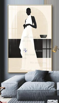 File in trần File tranh trừu tượng canvas TT13132 (bản gốc) đại dương