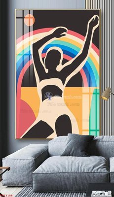 File gốc File tranh trừu tượng canvas TT13156 (in 3D) cho trang trí