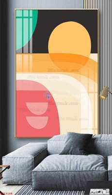 Tải file gốc in lụa File tranh trừu tượng canvas TT13158 siêu nét