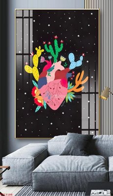 File tranh File tranh trừu tượng canvas TT13186 (gốc) chủ đề con người