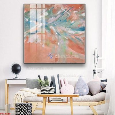 File in trần File tranh trừu tượng canvas TT13246 (bản gốc) đại dương