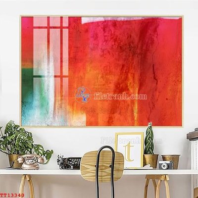 Ảnh mô tả file gốc in mica File tranh trừu tượng canvas TT13340