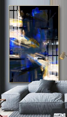 File in mica File tranh trừu tượng canvas TT13448 (bản gốc) sắc sảo