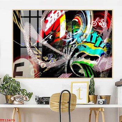 File in ấn File tranh trừu tượng canvas TT13475 (bản gốc) chất lượng cao
