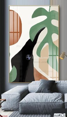 File gốc File tranh trừu tượng canvas TT13555 (AI/EPS) cho in ấn