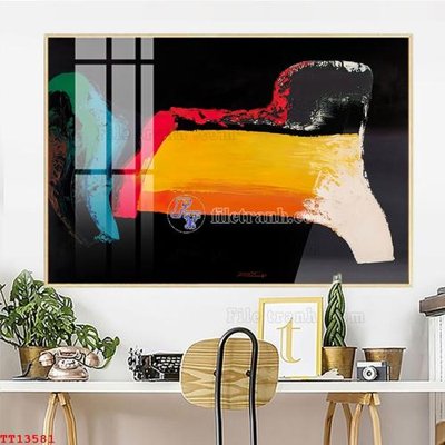 File in trần File tranh trừu tượng canvas TT13581 (bản gốc) đại dương