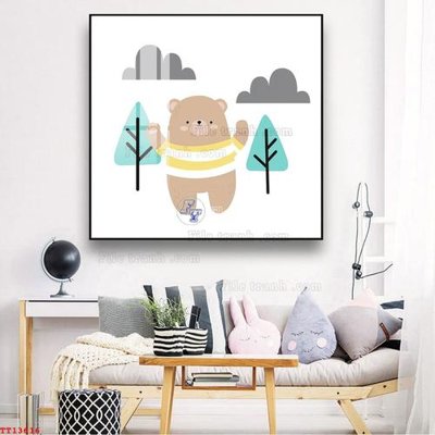 File in mica File tranh trừu tượng canvas TT13616 (bản gốc) làm vách ngăn