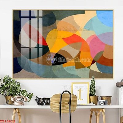 File tranh trang trí File tranh trừu tượng canvas TT13622 (file gốc)
