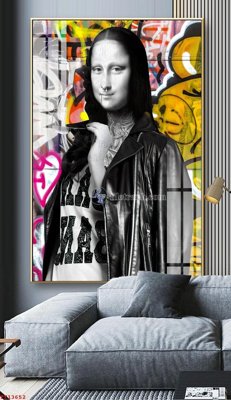 File tranh gốc File tranh trừu tượng canvas TT13652 chủ đề hiện đại