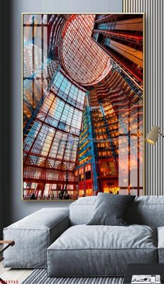 File tranh in tráng gương File tranh trừu tượng canvas TT13712 (siêu nét)