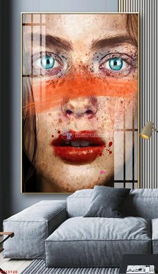 Chi tiết file gốc File tranh trừu tượng canvas TT13720 (cho in tráng gương)