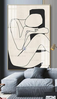 File gốc File tranh trừu tượng canvas TT13740 (cho in 3D) độc đáo