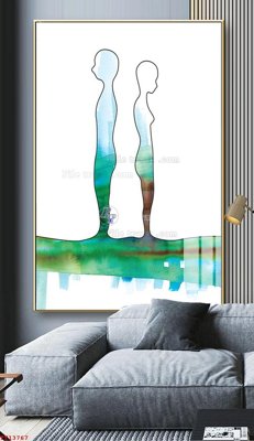 File gốc File tranh trừu tượng canvas TT13767 (trang trí) phòng làm việc