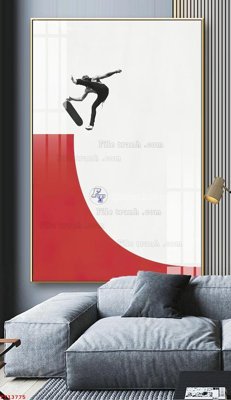 File gốc File tranh trừu tượng canvas TT13775 (vector) cho in ấn