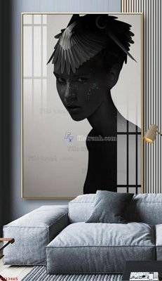 File tranh in trần 3D File tranh trừu tượng canvas TT13865 (ảnh gốc)