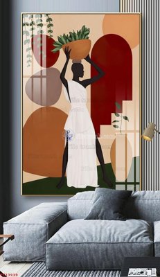 File gốc File tranh trừu tượng canvas TT13939 (AI/EPS) cho in ấn