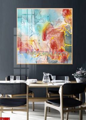 File tranh gốc in trần nhà File tranh trừu tượng art TT14001 3D