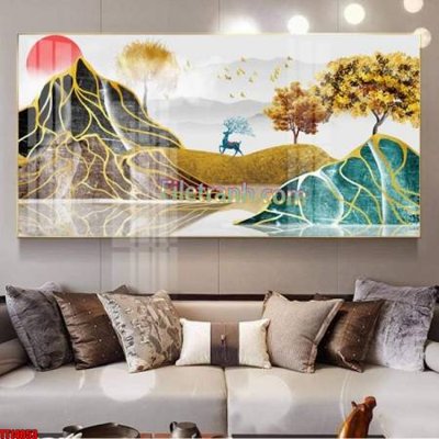 File in trần File tranh trừu tượng art TT14053 (file gốc) hoa văn 3D