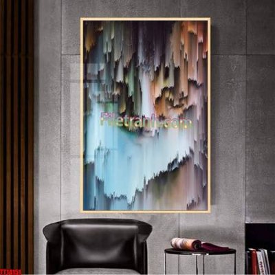 File gốc File tranh trừu tượng art TT14151 (in tráng gương) hiện đại