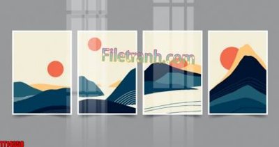 File gốc File tranh trừu tượng art TT14358 (phong cách) tối giản