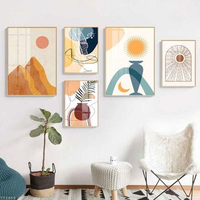 File tranh File tranh treo 5 tấm tối giản Minimalist Art TT2059 (gốc) chủ đề trẻ em
