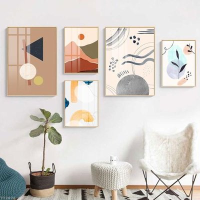 File gốc File tranh treo 5 tấm tối giản Minimalist Art TT2076 (dành cho trang trí nội thất)
