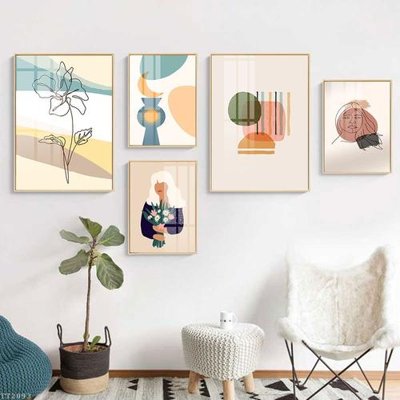 File tranh File tranh treo 5 tấm tối giản Minimalist Art TT2093 (ảnh gốc) độc quyền