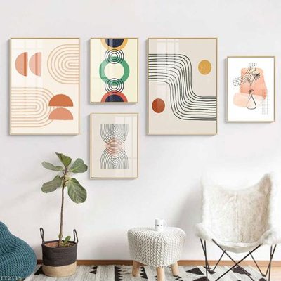 File gốc File tranh treo 5 tấm tối giản Minimalist Art TT2115 (PSD/TIFF) độ phân giải cao