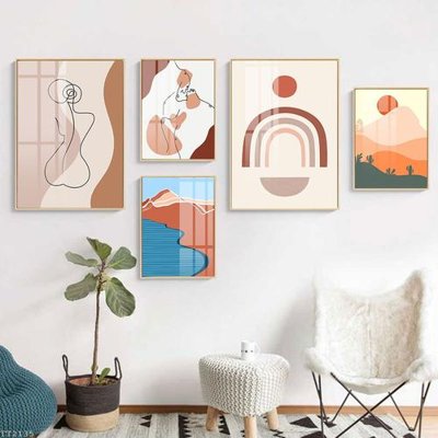 Tải file File tranh treo 5 tấm tối giản Minimalist Art TT2135 (gốc) làm file tranh quảng cáo