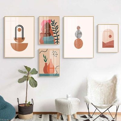 Tải file File tranh treo 5 tấm tối giản Minimalist Art TT2141 (ảnh gốc) in tranh kính